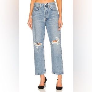 Agolde 90s loose crop jeans on suspend, size 24